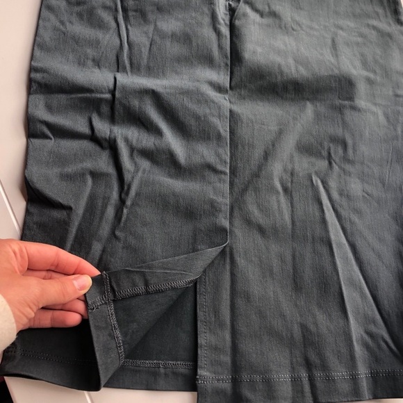 Grey Stretchy Pencil Skirt - Picture 2 of 4